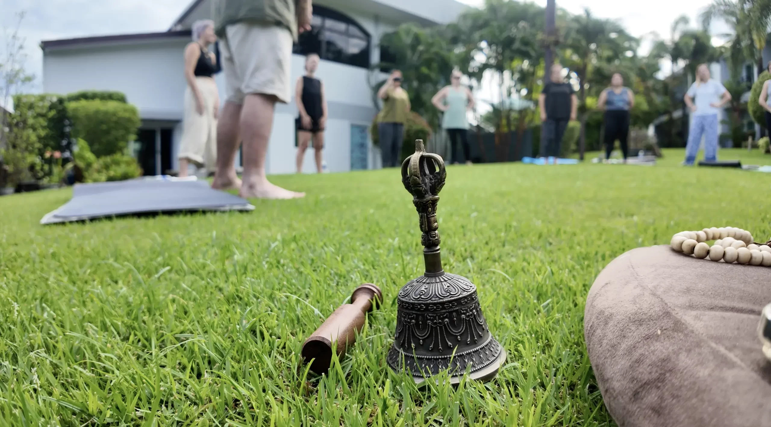 Zen Pod facilitators delivering a corporate wellness event