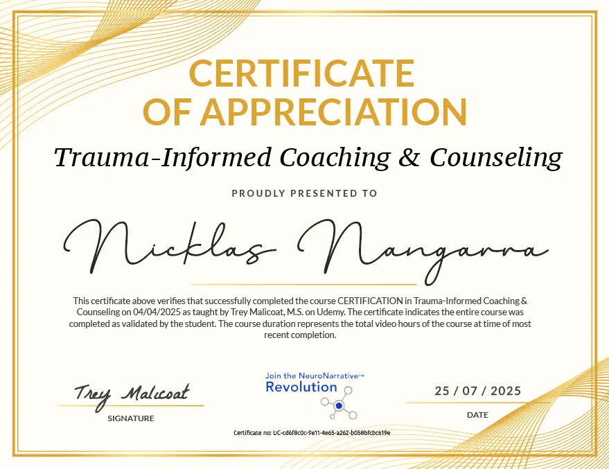 Trauma-informed certification