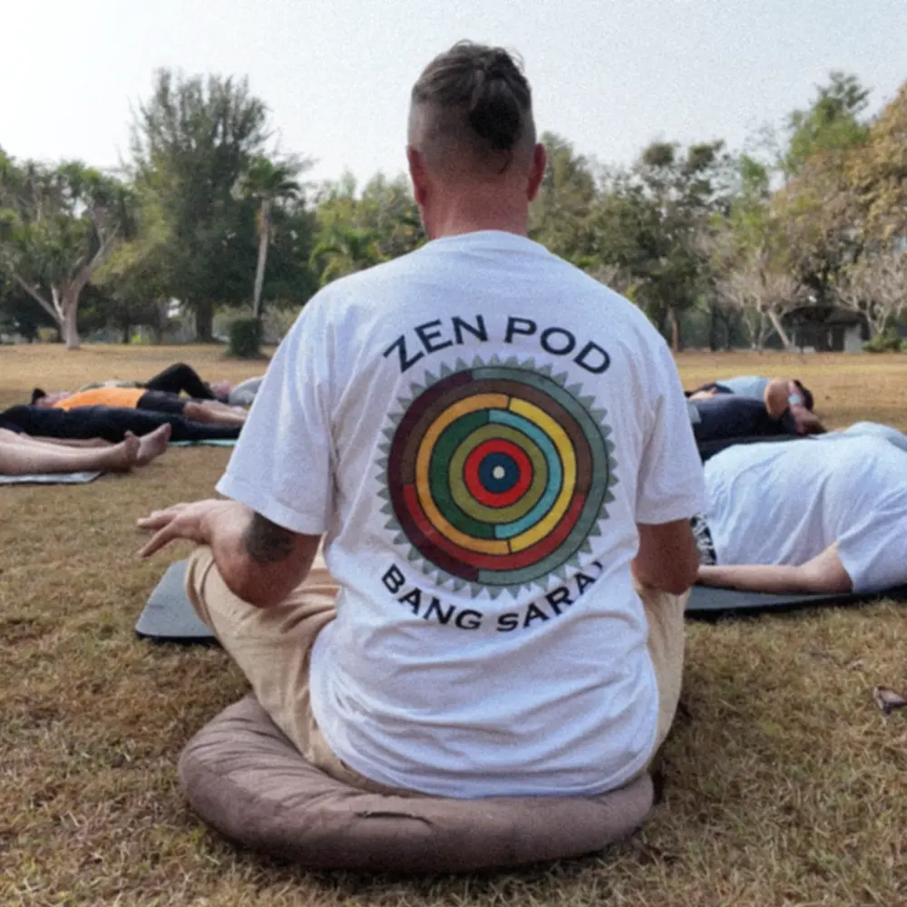 Ocean-side practice at Zen Pod, Bang Sare